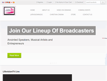Tablet Screenshot of lifevisiontv.com